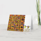 Geest van Kwanzaa Feestdagen Kaart (Achterkant)