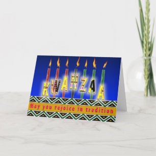 Geest van Kwanzaa Feestdagen Kaart
