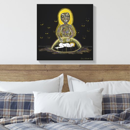 Geest van liefdevolle vriendelijkheid canvas afdruk (Insitu (Slaapkamer))