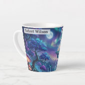 Geest Van Neverland Word Nooit Groot Gepersonalise Latte Mok (Linkerhoek)