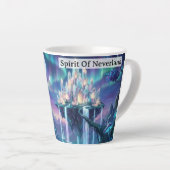 Geest Van Neverland Word Nooit Groot Gepersonalise Latte Mok (Rechterhoek)