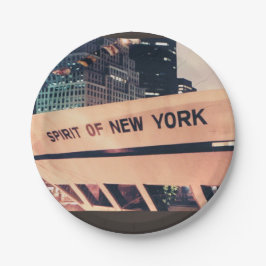 Geest van New York papieren borden Bordje