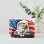 Geest van onafhankelijkheid feestdagenkaart (Staand voorkant)