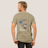 Geest van Onafhankelijkheid Glow olijf Tri-Blend Shirt (Voorkant)