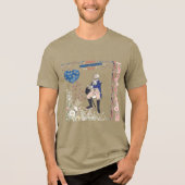 Geest van Onafhankelijkheid Glow olijf Tri-Blend Shirt (Voorkant)