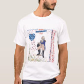 Geest van onafhankelijkheid Glow wit T-shirt (Voorkant)