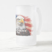 Geest van onafhankelijkheid matglas bierpul (Voorkant rechts)