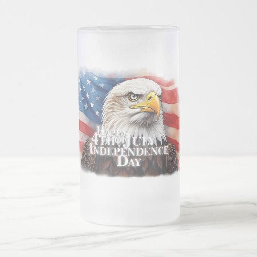 Geest van onafhankelijkheid matglas bierpul (Center)