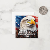 Geest van onafhankelijkheid notitiekaartje (Voorkant / Achterkant in situ)