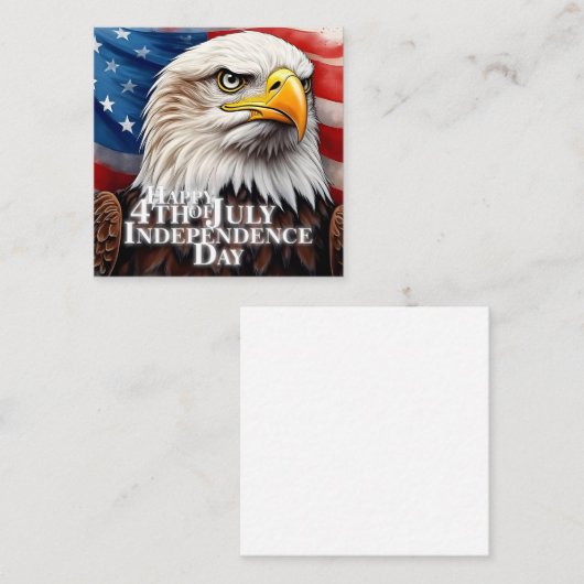 Geest van onafhankelijkheid notitiekaartje (Voorkant / Achterkant)