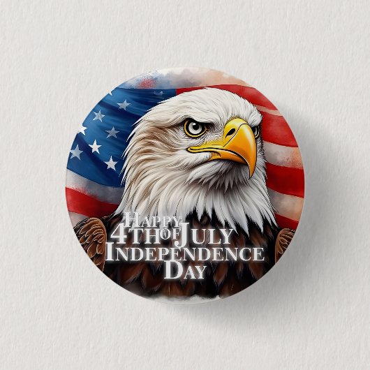 Geest van onafhankelijkheid ronde button 3,2 cm (Voorkant)