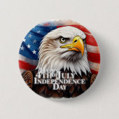 Geest van onafhankelijkheid ronde button 5,7 cm (Voorkant)
