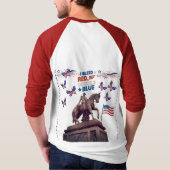 Geest van onafhankelijkheid rood t-shirt (Achterkant)