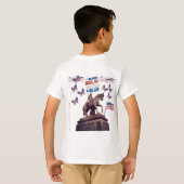 Geest van onafhankelijkheid wit t-shirt (Achterkant volledig)