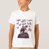 Geest van onafhankelijkheid wit t-shirt (Voorkant)