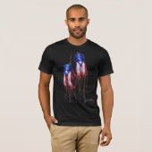 Geest van Puertro Rican Boxing Dark T-shirt (Voorkant volledig)