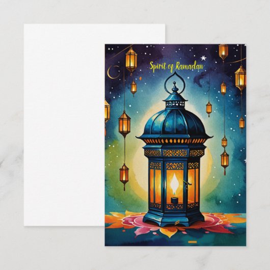 Geest van Ramadan Bedankkaart (Voorkant / Achterkant)