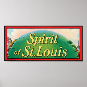 Geest van St. Louis Cigar Label Poster