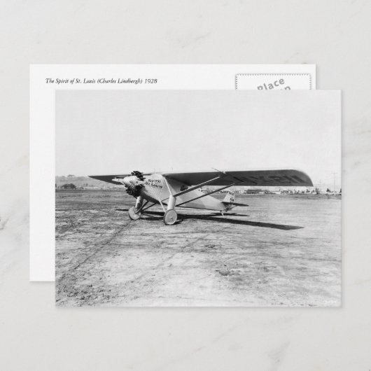 Geest van St. Louis (Lindbergh) Briefkaart (Voorkant / Achterkant)