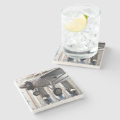 Geest van St. Louis, Onderzetter van marmer Stone (Zijkant)