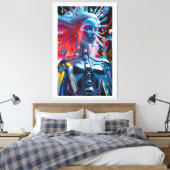 Geest van technologische distantie canvas afdruk (Insitu (Slaapkamer))