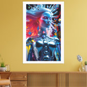 Geest van technologische distantie canvas afdruk (Insitu (Woonkamer))