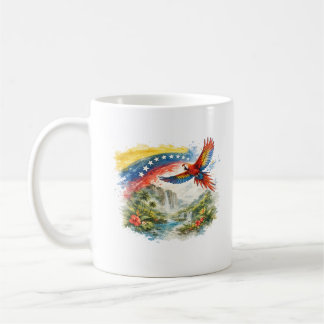 Geest van Venezuela – Tropische Ara & Vlag Waterc Koffiemok
