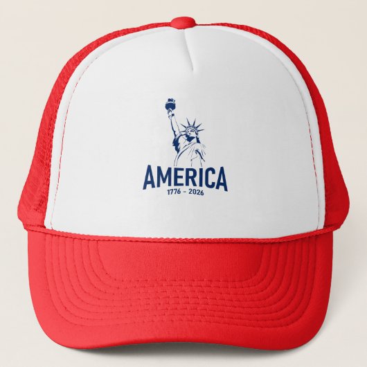 Geest van vrijheid 1776-2026 trucker pet (Voorkant)