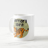 Geest van Warrior Kawaii schattig baby tijger sina Koffiemok (Voorkant links)