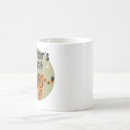 Geest van Warrior Kawaii schattig baby tijger sina Koffiemok (Center)