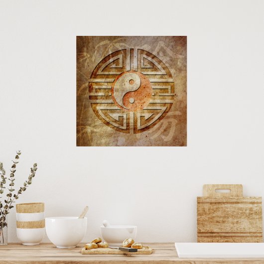 Geest van Yin & Yang Poster (Keuken)
