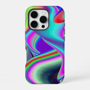 Geest van zomerse bries, Abstracte 3D Regenboogkun iPhone 16 Pro Hoesje