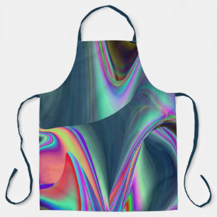 Geest van zomerse bries, Abstracte 3D Regenboogkun Schort