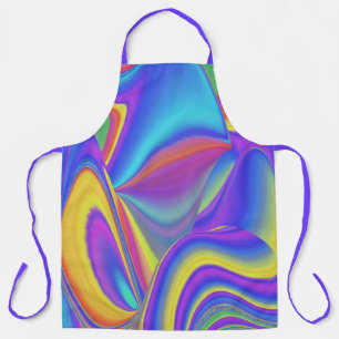 Geest van zomerse bries, Abstracte 3D Regenboogkun Schort