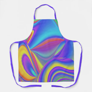Geest van zomerse bries, Abstracte 3D regenboogkun Schort