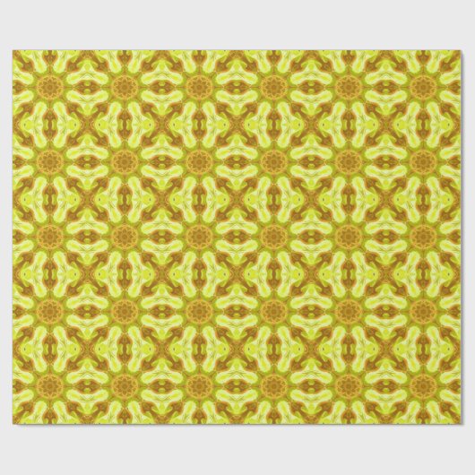 Geest van zonneblad abstract patroon cadeaupapier (Vlak)