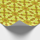 Geest van zonneblad abstract patroon cadeaupapier (Hoek)