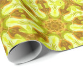 Geest van zonneblad abstract patroon cadeaupapier (Rol Hoek)