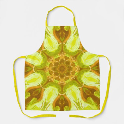 Geest van zonneblad abstract patroon schort (Voorkant)