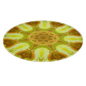 Geest van zonneblad abstract patroon  snijplank (Hoek)