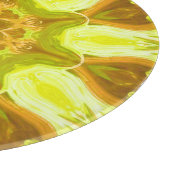 Geest van zonneblad abstract patroon  snijplank (Hoek)