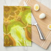 Geest van zonneblad abstract patroon  theedoek (Quarter Fold)