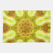 Geest van zonneblad abstract patroon  theedoek (Horizontaal)