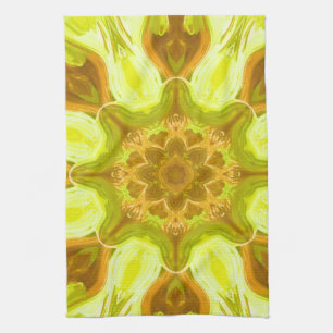 Geest van zonneblad abstract patroon  theedoek