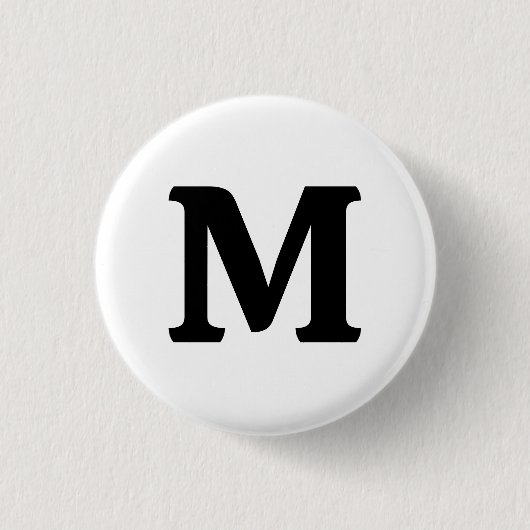 Geest Wit Effen Kleur Ronde Button 3,2 Cm (Voorkant)