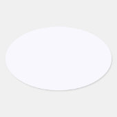 Geest Witte Ovale Sticker (Voorkant)