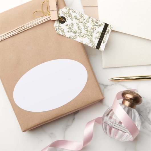 Geest Witte Ovale Sticker (Geschenken)