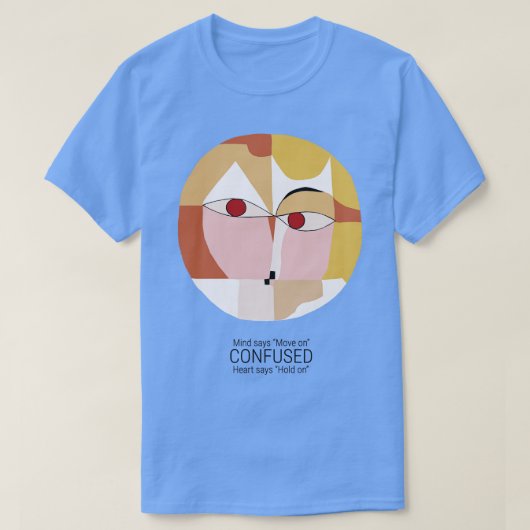 Geest zegt beweging op Hart zegt wacht T-shirt (Design voorkant)