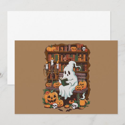 Geestboek lezer lezen liefhebber geschenk lezer  kaart (Voorkant / Achterkant)