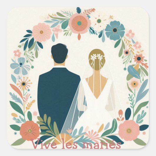 Geestbuidelsticker Vierkante Sticker (Voorkant)